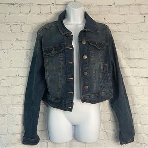 Fashion To Figure Plus Size Cropped Jean Jacket 1X